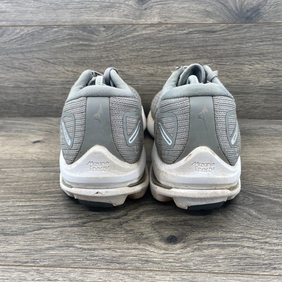 Mizuno Wave Rider 25 Waveknit Athletic Sneakers Shoes Women's Size 9 Gray - Picture 7 of 14